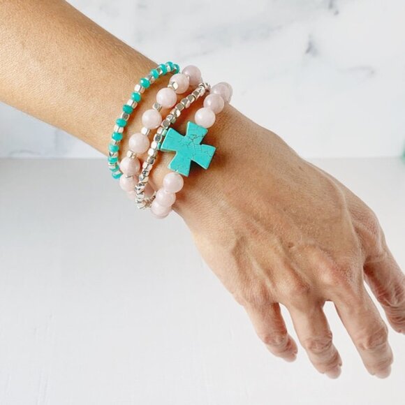 Jewelry - Cross Stacked Bracelet Set #21